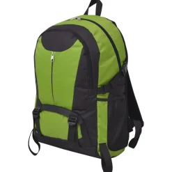 vidaXL Mochila de senderismo 40 L negra y Verde Hot
