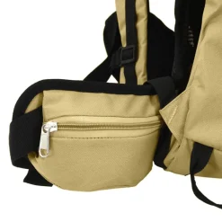 vidaXL Mochila de senderismo tela oxford 60 l Caqui Discount