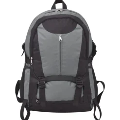vidaXL Mochila de senderismo XXL negro y 40 l Gris Hot