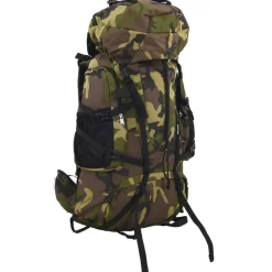 vidaXL Mochila de senderismo tela oxford verde 60 l Camuflaje Sale