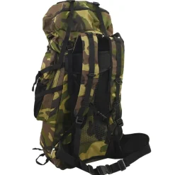 vidaXL Mochila de senderismo tela oxford verde 60 l Camuflaje Sale
