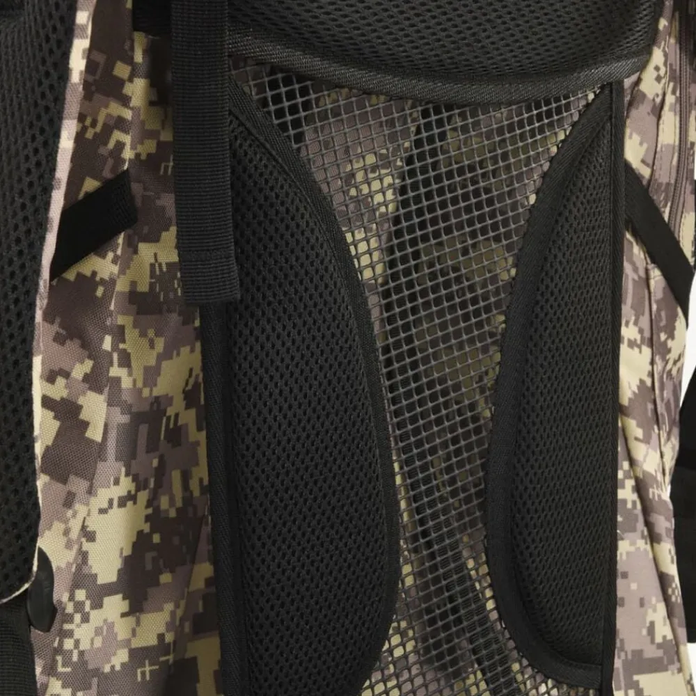 vidaXL Maletas Y Bolsos De Viaje-Mochila de senderismo tela oxford marrón camuflaje 60 l