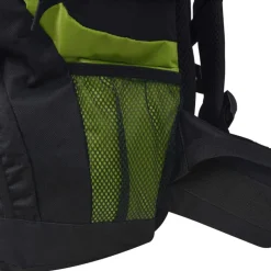 vidaXL Maletas Y Bolsos De Viaje-Mochila de senderismo XXL negro y 75 l