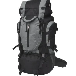 vidaXL Maletas Y Bolsos De Viaje-Mochila de senderismo XXL negro y 75 l