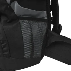 vidaXL Maletas Y Bolsos De Viaje-Mochila de senderismo XXL negro y 75 l