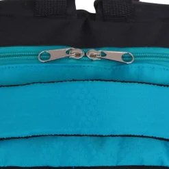 vidaXL Mochila escolar negra y 40 l Azul New