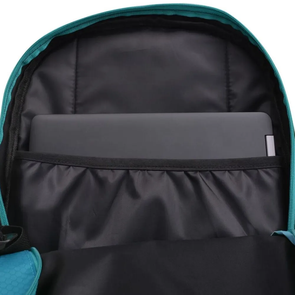 vidaXL Mochila escolar negra y 40 l Azul New