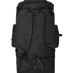 vidaXL Mochila estilo ejército XXL 100 l Negro Online
