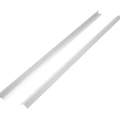 vidaXL Moldura de ángulo de porche aluminio 5 unidades 170 cm Plateado Discount