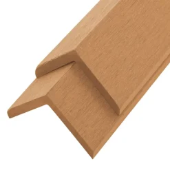 vidaXL Molduras angulares 5 uds WPC 170 cm Color teca Clearance