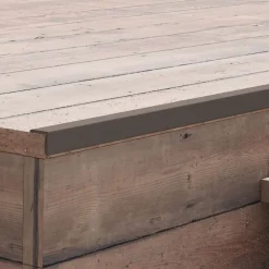 vidaXL Materiales De Construcción-Molduras angulares 5 uds WPC marrón oscuro 170 cm