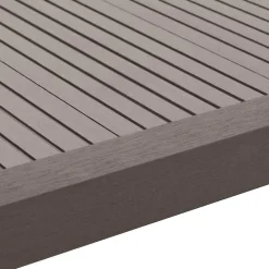 vidaXL Materiales De Construcción-Molduras angulares 5 uds WPC marrón oscuro 170 cm