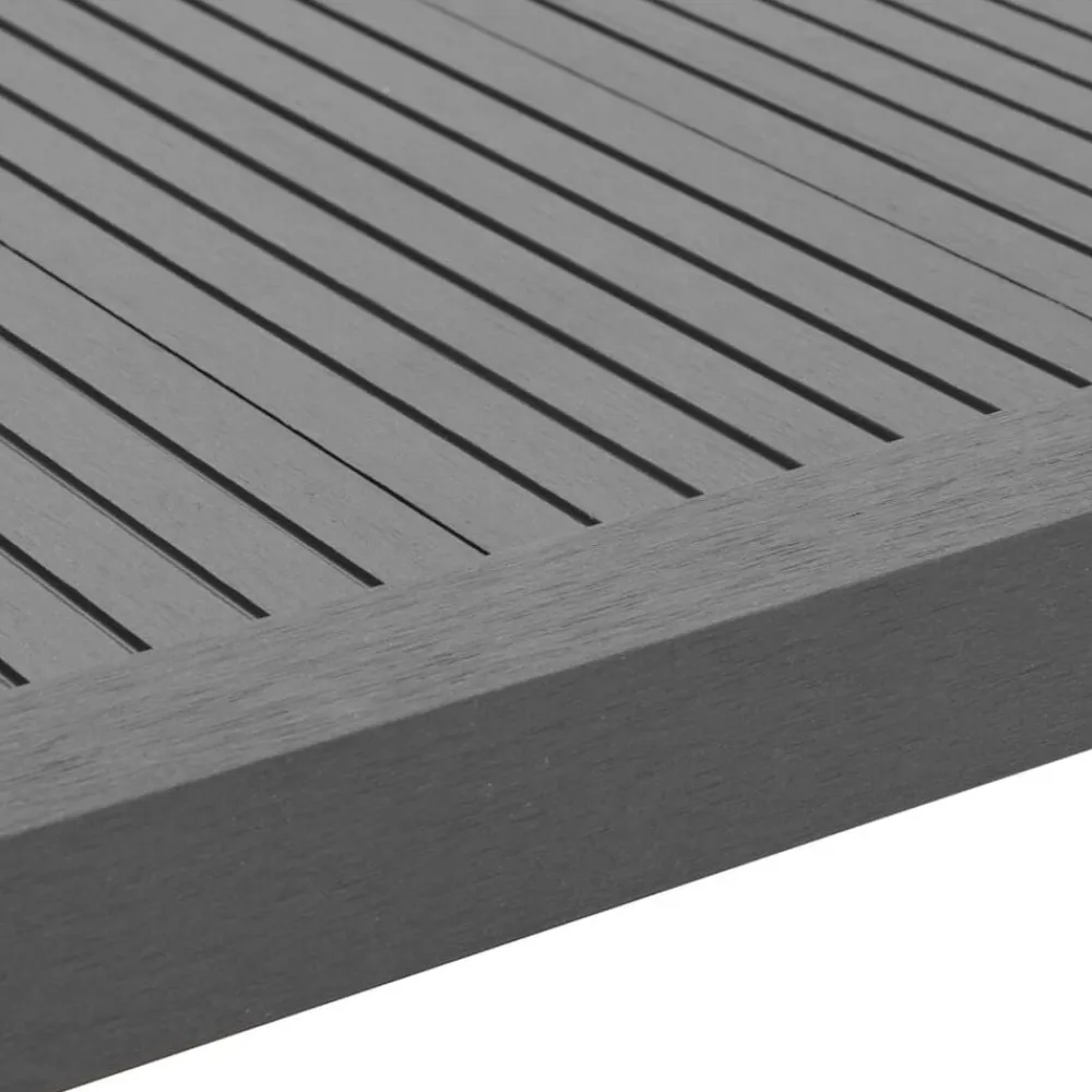 vidaXL Molduras angulares 5 uds WPC 170 cm Gris