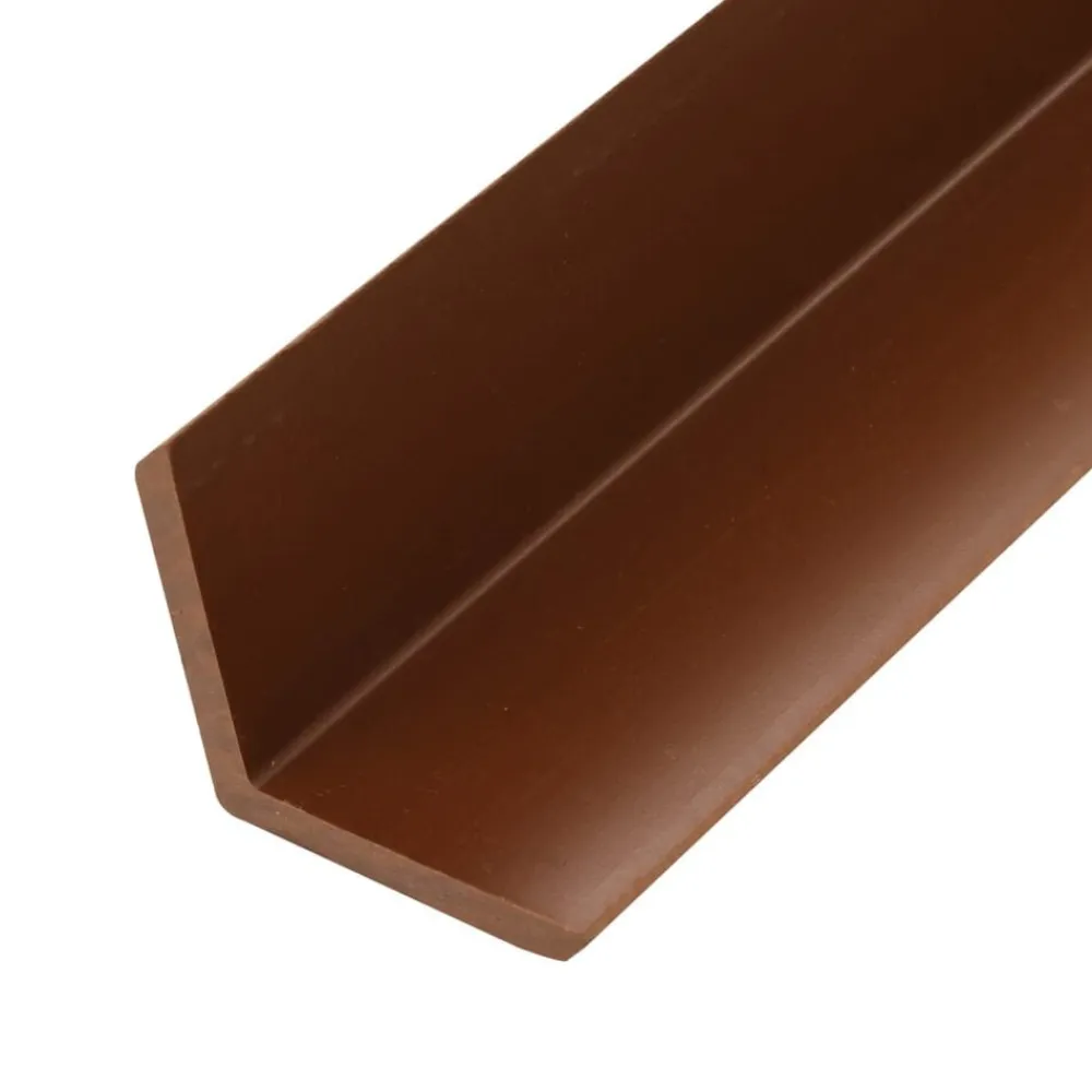 vidaXL Molduras angulares 5 uds WPC marrón claro 170 cm Marrón claro New