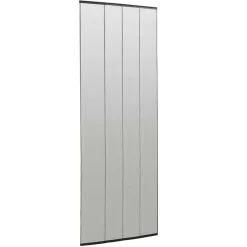 vidaXL Mosquitera de puerta cortina malla poliéster negro 100x220 cm New