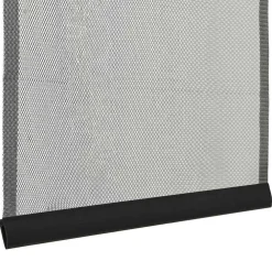 vidaXL Mosquitera de puerta cortina malla poliéster negro 100x220 cm New