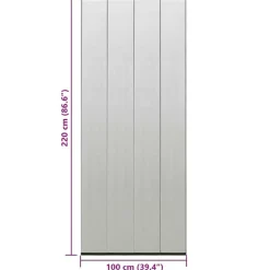 vidaXL Mosquitera de puerta cortina malla poliéster negro 100x220 cm New