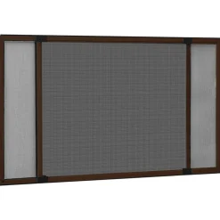 vidaXL Mosquitera extensible para ventanas marrón (75-143)x50 cm Marr&oacute;n Hot