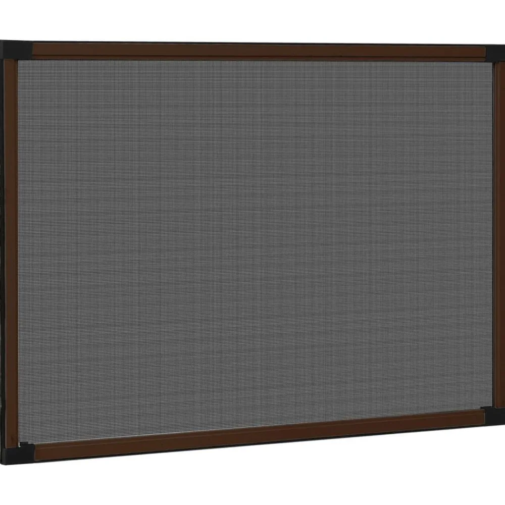 vidaXL Mosquitera extensible para ventanas marrón (75-143)x50 cm Marrón Hot