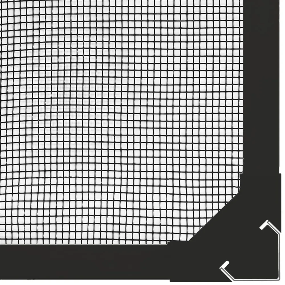 vidaXL Decoración-Mosquitera magnética para ventanas gris 80x140 cm