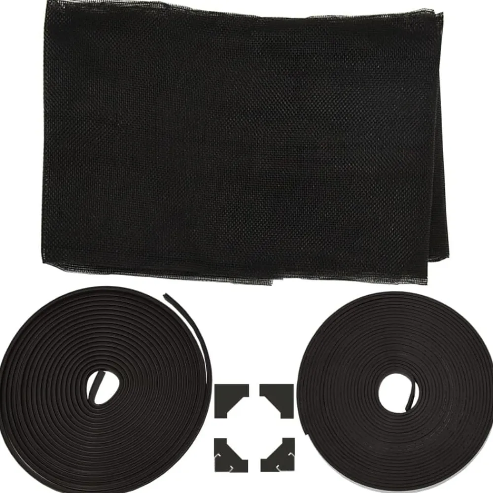 vidaXL Decoración-Mosquitera magnética para ventanas gris 80x140 cm