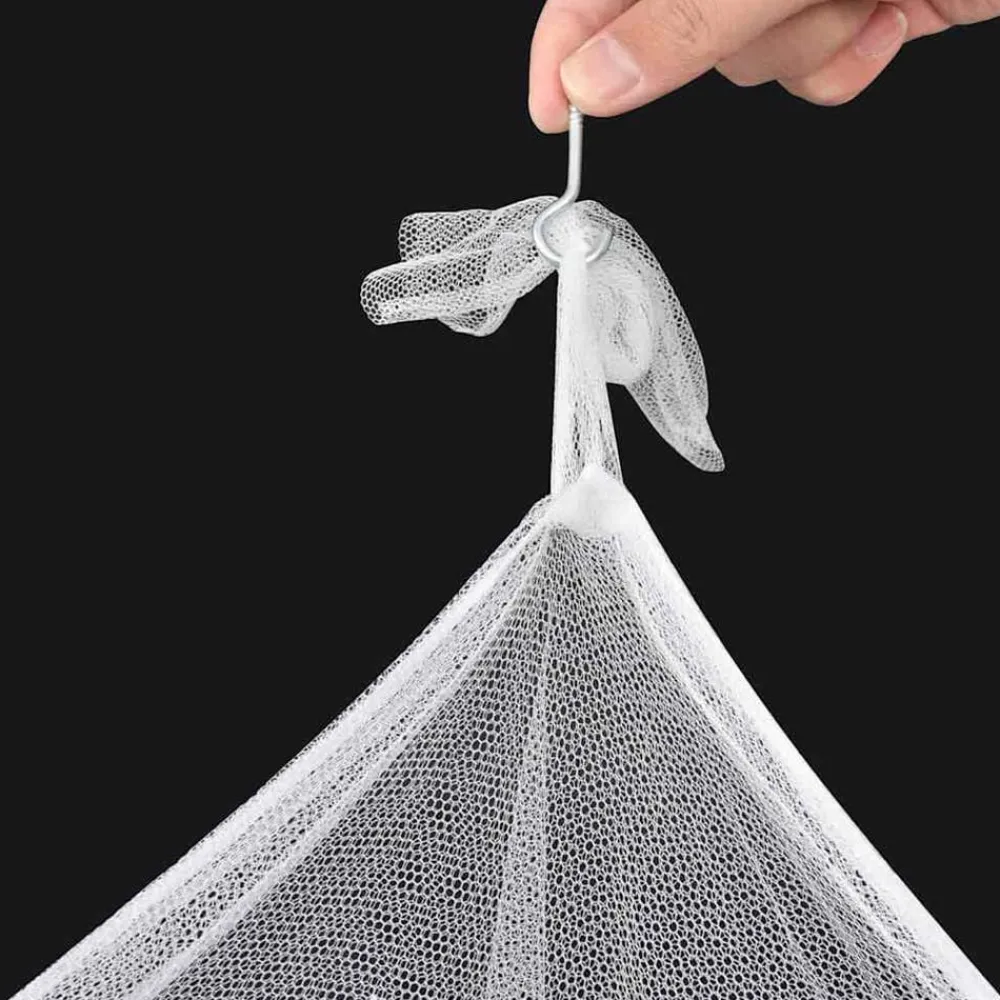 vidaXL Mosquitera para cama cuadrada 3 aberturas 2 unidades Best