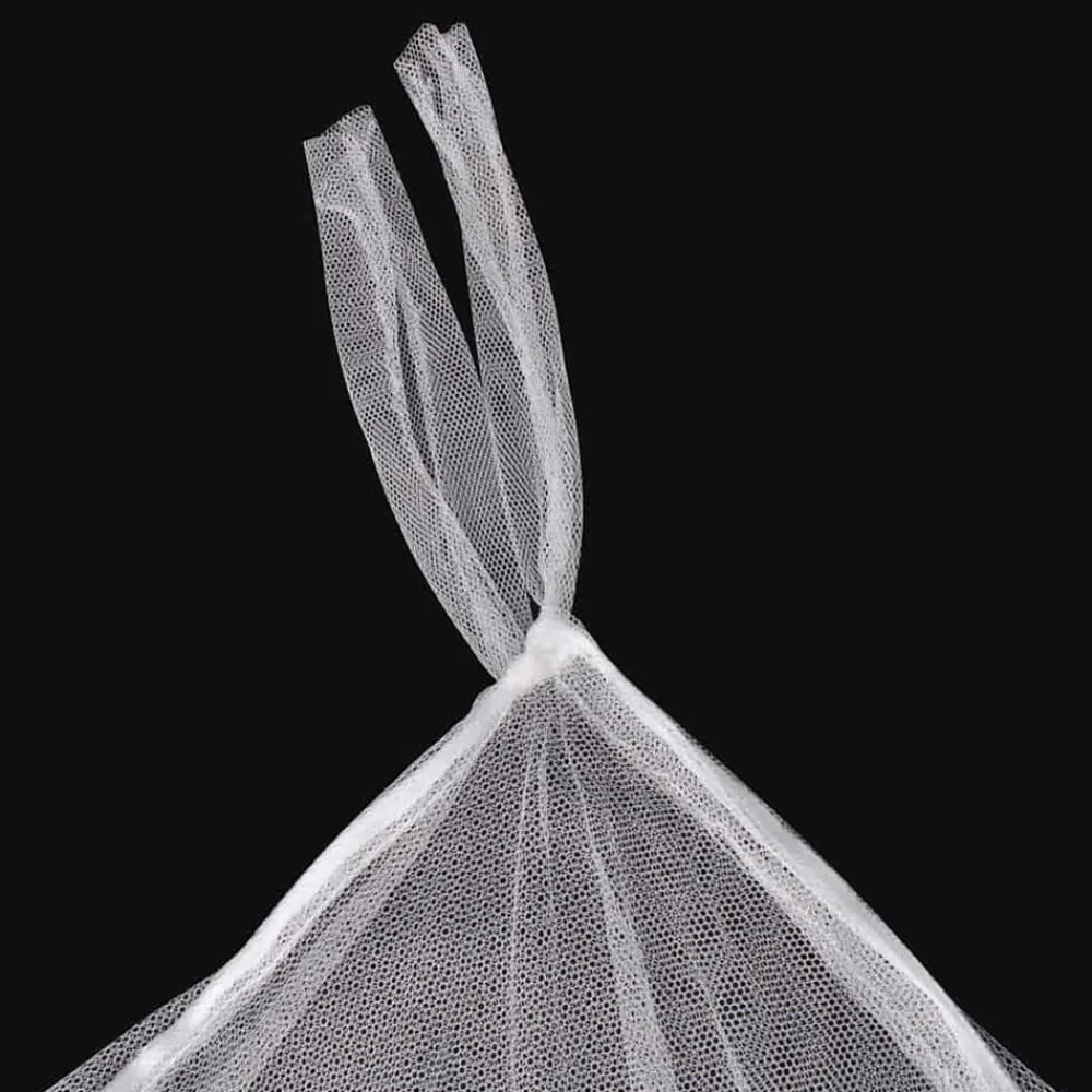 vidaXL Mosquitera para cama cuadrada 3 aberturas 2 unidades Best