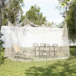 vidaXL Mosquitera para exteriores, malla 220, blanca, 300 x 300 x 250 cm Blanco Discount
