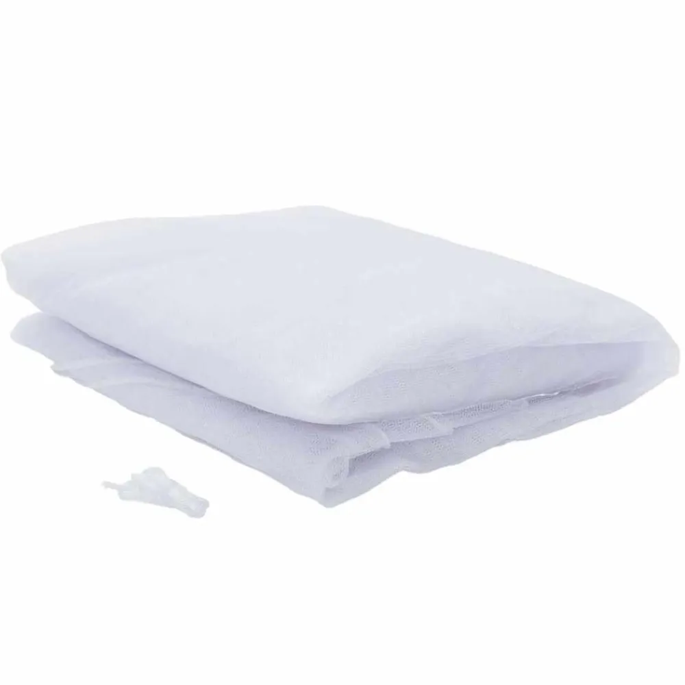 vidaXL Actividades Al Aire Libre-Mosquitera para exteriores, malla 220, blanca, 300 x 300 x 200 cm