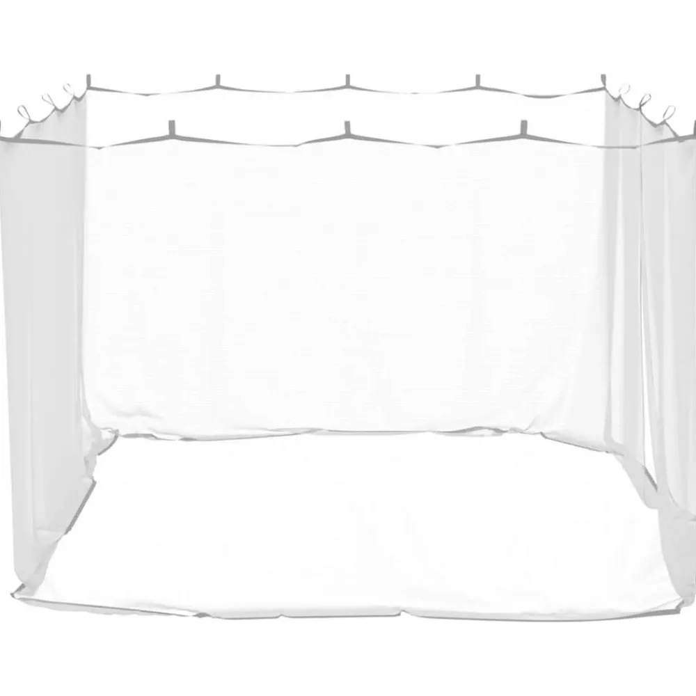 vidaXL Actividades Al Aire Libre-Mosquitera para exteriores, malla 220, blanca, 300 x 300 x 200 cm