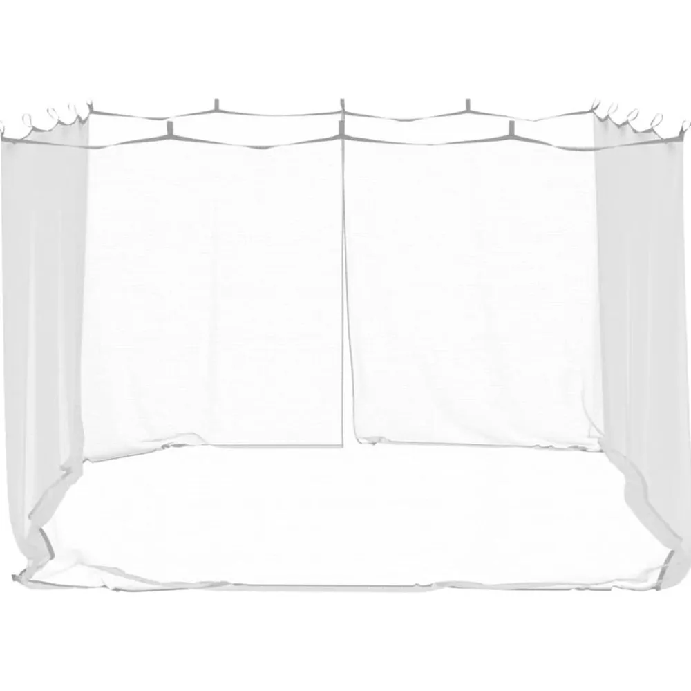 vidaXL Actividades Al Aire Libre-Mosquitera para exteriores, malla 220, blanca, 300 x 300 x 200 cm