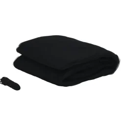 vidaXL Mosquitera para sombrilla 220 malla negra Φ300x230 cm Negro Clearance