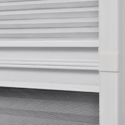 vidaXL Decoración-Mosquitera plisada para ventanas contra el sol aluminio 60x80cm
