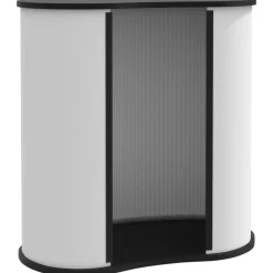 vidaXL Mostrador de feria plegable madera de ingeniería 90x48x93 cm Discount