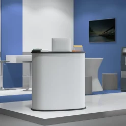vidaXL Mostrador de feria plegable madera de ingeniería 90x48x93 cm Discount