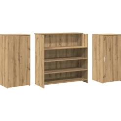 vidaXL Mostrador de recepción roble artisian 200x50x103,5 cm Roble artisan