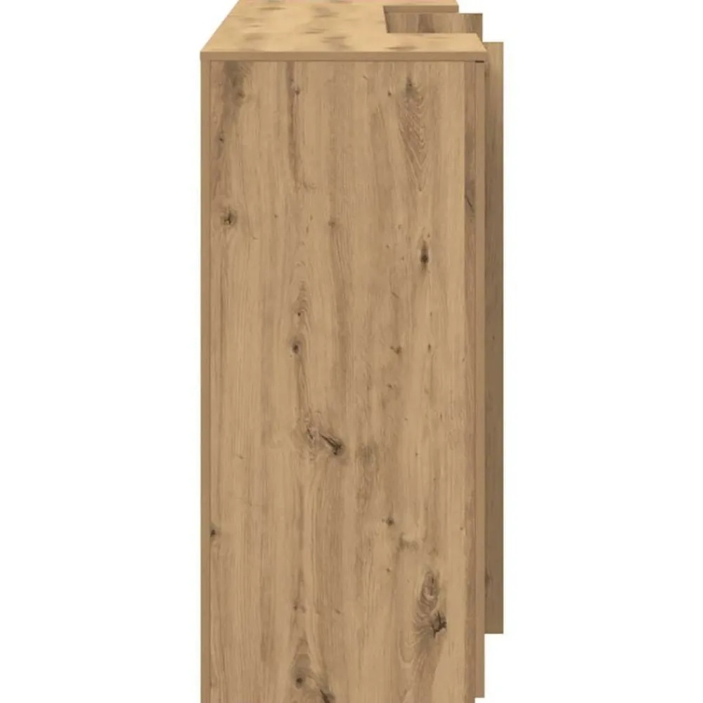 vidaXL Mostrador de recepción roble artisian 200x50x103,5 cm Roble artisan