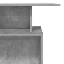 vidaXL Mobiliario De Oficina-Mostrador de recepción gris hormigón 100x40x104 cm
