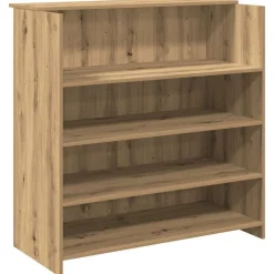 vidaXL Mobiliario De Oficina-Mostrador de recepción roble artisian 100x50x103,5 cm