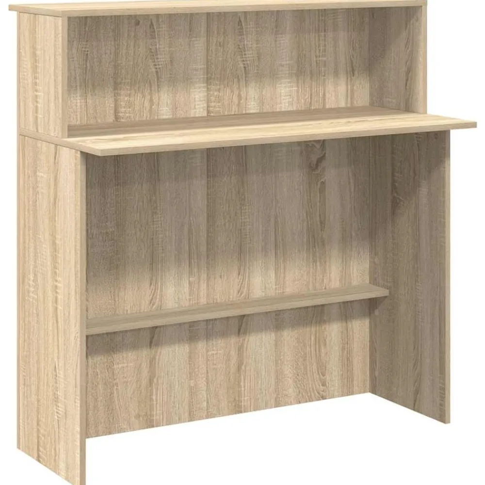 vidaXL Mobiliario De Oficina-Mostrador de recepción 100x50x103,5 cm Madera de ingeniería