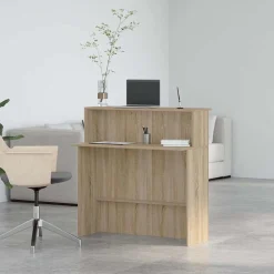 vidaXL Mobiliario De Oficina-Mostrador de recepción 100x50x103,5 cm Madera de ingeniería