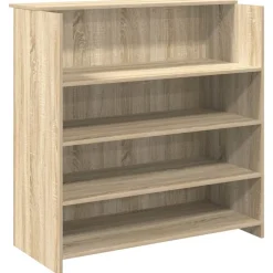 vidaXL Mostrador de recepción 100x50x103,5 cm Madera de ingeniería Roble Sonoma