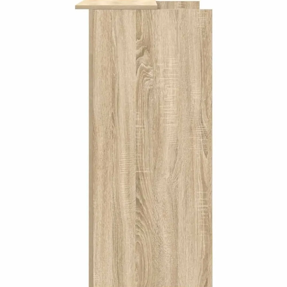 vidaXL Mostrador de recepción 100x50x103,5 cm Madera de ingeniería Roble Sonoma