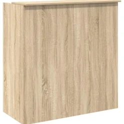 vidaXL Mostrador de recepción 100x50x103,5 cm Madera de ingeniería Roble Sonoma