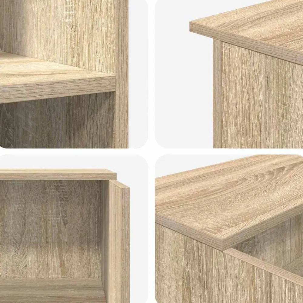 vidaXL Mostrador de recepción 100x50x103,5 cm Madera de ingeniería Roble Sonoma