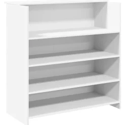 vidaXL Mostrador de recepción 100x50x103,5 cm madera de ingeniería Blanco Sale