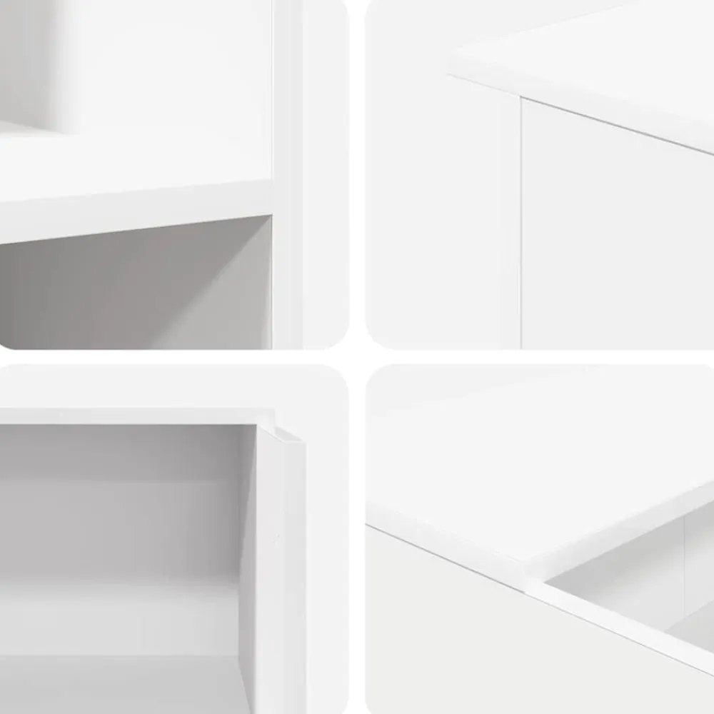vidaXL Mostrador de recepción 100x50x103,5 cm madera de ingeniería Blanco Sale