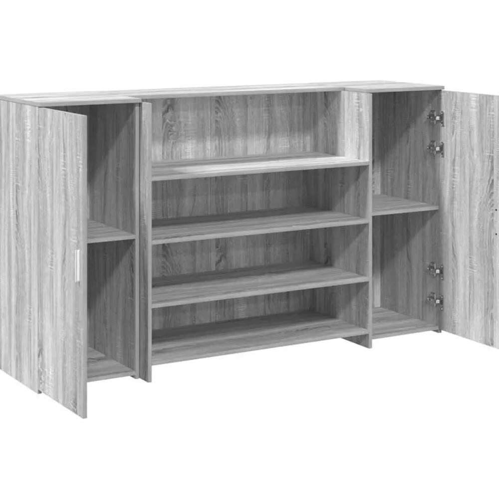 vidaXL Mostrador de recepción sonoma gris 180x50x103,5 cm Gris sonoma Online