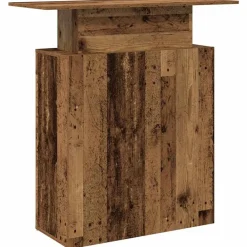 vidaXL Mostrador de recepción 100x40x104 cm Madera antigua Discount
