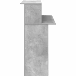 vidaXL Mostrador de recepción gris hormigón 100x50x103,5 cm Gris hormig&oacute;n Outlet